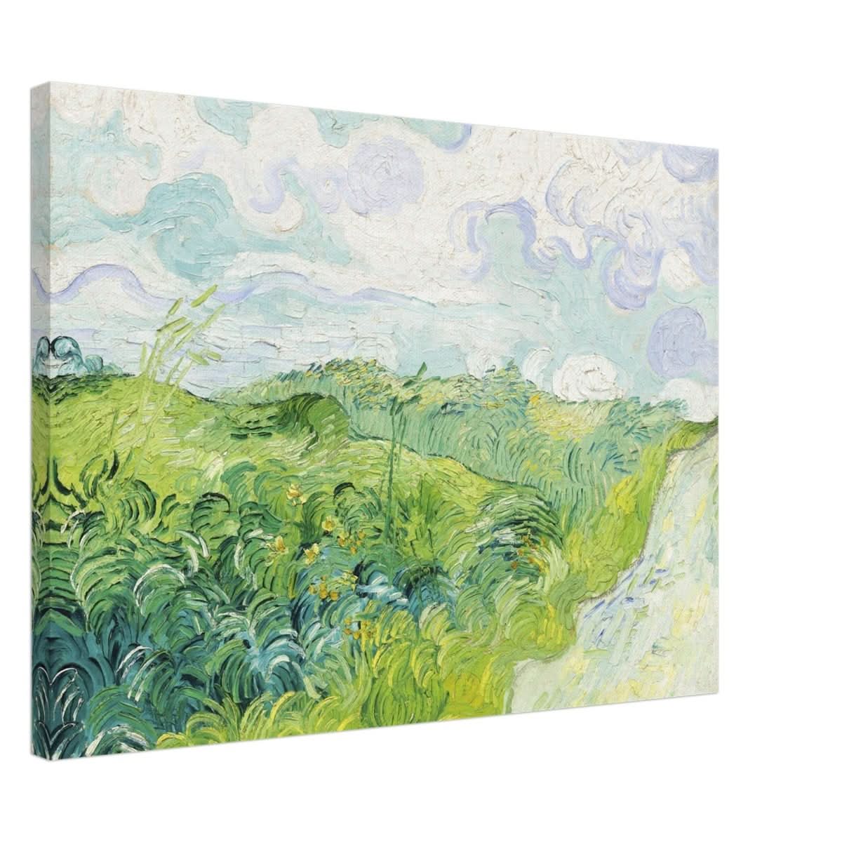 Green Wheat Fields, Auvers by Vincent van Gogh | vintage wall art print - Canvas - 50x70 cm / 20x28″ - 