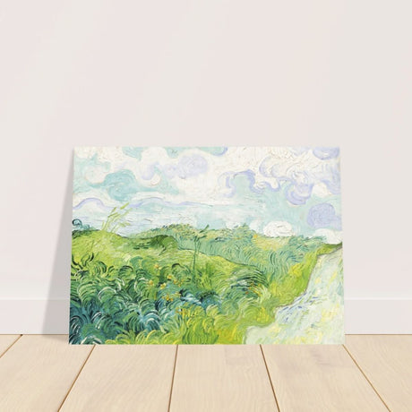 Green Wheat Fields, Auvers by Vincent van Gogh | vintage wall art print - Aluminum Print - 50x70 cm / 20x28″ - 