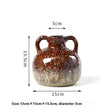 Handcrafted Ceramic Fambe Vases – Kiln - Baked Retro Decorative Ornaments - Kiln - Baked Small Fambe Vase - 