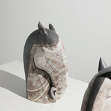 Handcrafted Horse Head Sculpture – Elegant Art Décor - A - 