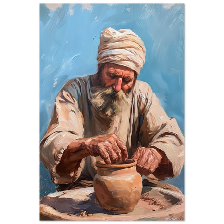 Hands of Heritage: The Art of Pottery | Wall art print - Aluminum Print - 60x90 cm / 24x36″ - 
