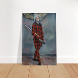 Harlequin by Paul Cézanne Vintage Wall Art - Brushed Aluminum Print - 60x90 cm / 24x36″ - 