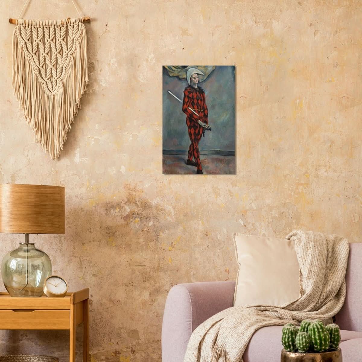 Harlequin by Paul Cézanne Vintage Wall Art - Wood Prints - 40x60 cm / 16x24″ - 20 mm