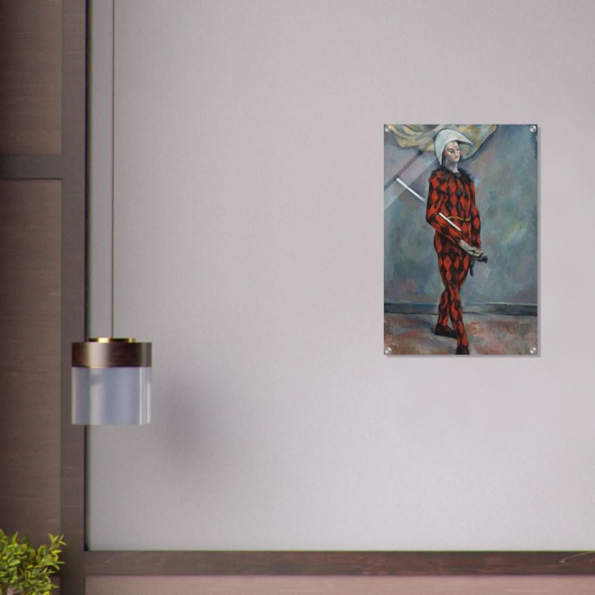Harlequin by Paul Cézanne Vintage Wall Art - Acrylic Print - 50x75 cm / 20x30″ - 