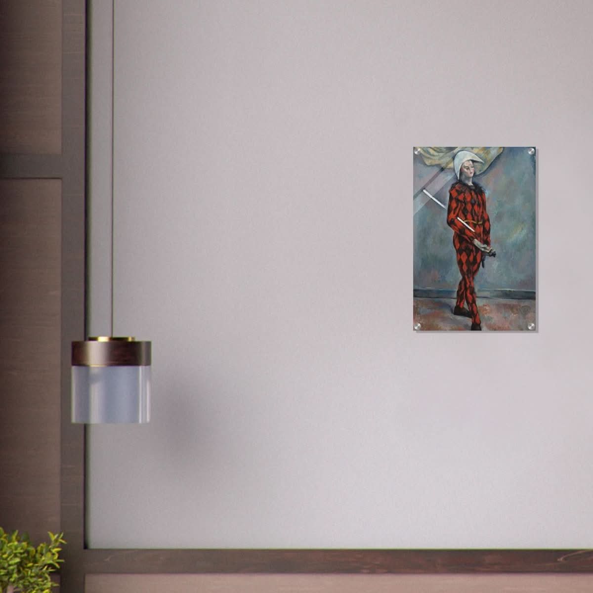 Harlequin by Paul Cézanne Vintage Wall Art - Acrylic Print - 40x60 cm / 16x24″ - 