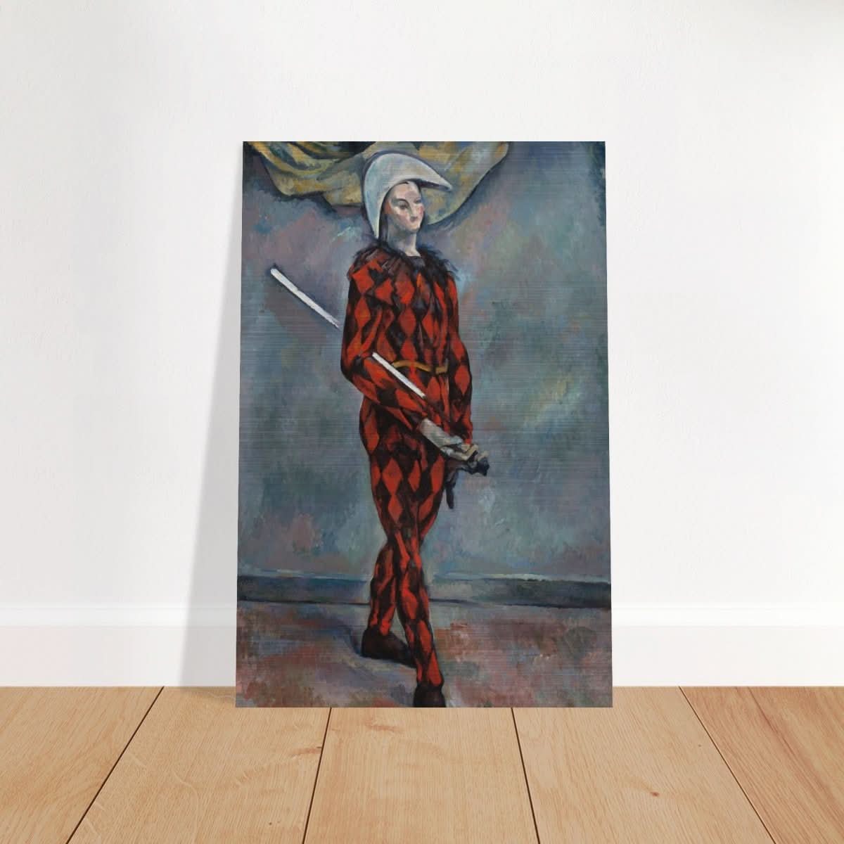 Harlequin by Paul Cézanne Vintage Wall Art - Brushed Aluminum Print - 30x45 cm / 12x18″ - 