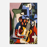 Harlequin Musician by Pablo Picasso - Aluminum Print - 60x90 cm / 24x36″ - 