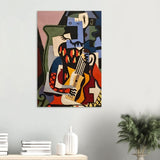 Harlequin Musician by Pablo Picasso - Wood Prints - 60x90 cm / 24x36″ - 20 mm