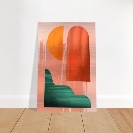 Harmony in Color | Abstract Minimalism | wall art print - Brushed Aluminum Print - 30x45 cm / 12x18″ - 