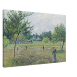 "Haymaking at Éragny" by Camille Pissarro – French Impressionist Rural Landscape Art Print - Canvas - 50x75 cm / 20x30″ - 