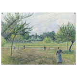 "Haymaking at Éragny" by Camille Pissarro – French Impressionist Rural Landscape Art Print - Acrylic Print - 70x100 cm / 28x40″ - 