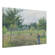 "Haymaking at Éragny" by Camille Pissarro – French Impressionist Rural Landscape Art Print - Canvas - 40x60 cm / 16x24″ - 