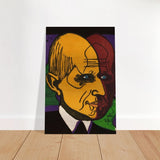 Head of Dr. Bauer by Ernst Ludwig Kirchner | Vintage wall art print - Brushed Aluminum Print - 60x90 cm / 24x36″ - 