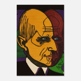 Head of Dr. Bauer by Ernst Ludwig Kirchner | Vintage wall art print - Wood Prints - 50x75 cm / 20x30″ - 
