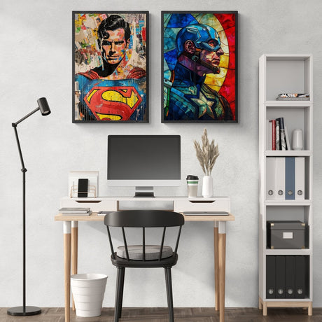 Heroes United Canvas Duo - Canvas - 30X45 CM / 12X18″ - 