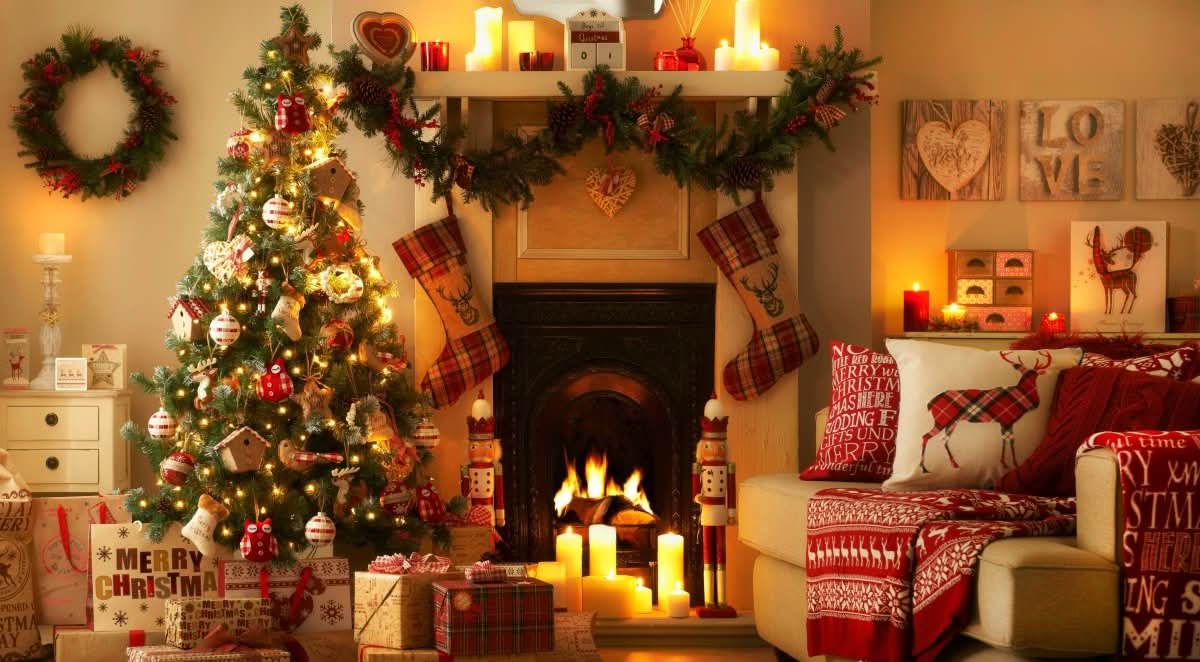 Holiday Hearth - A Cozy Christmas Glow| Christmas Collection | 3 Design Options - 30x45 cm / 12x18″ - Design Option 1 - Acrylic Print