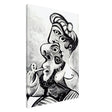 Homme et femme by Pablo Picasso (1969) | Cubism wall art print - Acrylic Print - 30x45 cm / 12x18″ - 