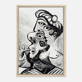 Homme et femme by Pablo Picasso (1969) | Cubism wall art print - Canvas - 30x45 cm / 12x18″ - 