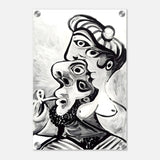 Homme et femme by Pablo Picasso (1969) | Cubism wall art print - Acrylic Print - 30x45 cm / 12x18″ - 