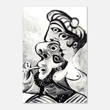 Homme et femme by Pablo Picasso (1969) | Cubism wall art print - Aluminum Print - 30x45 cm / 12x18″ - 