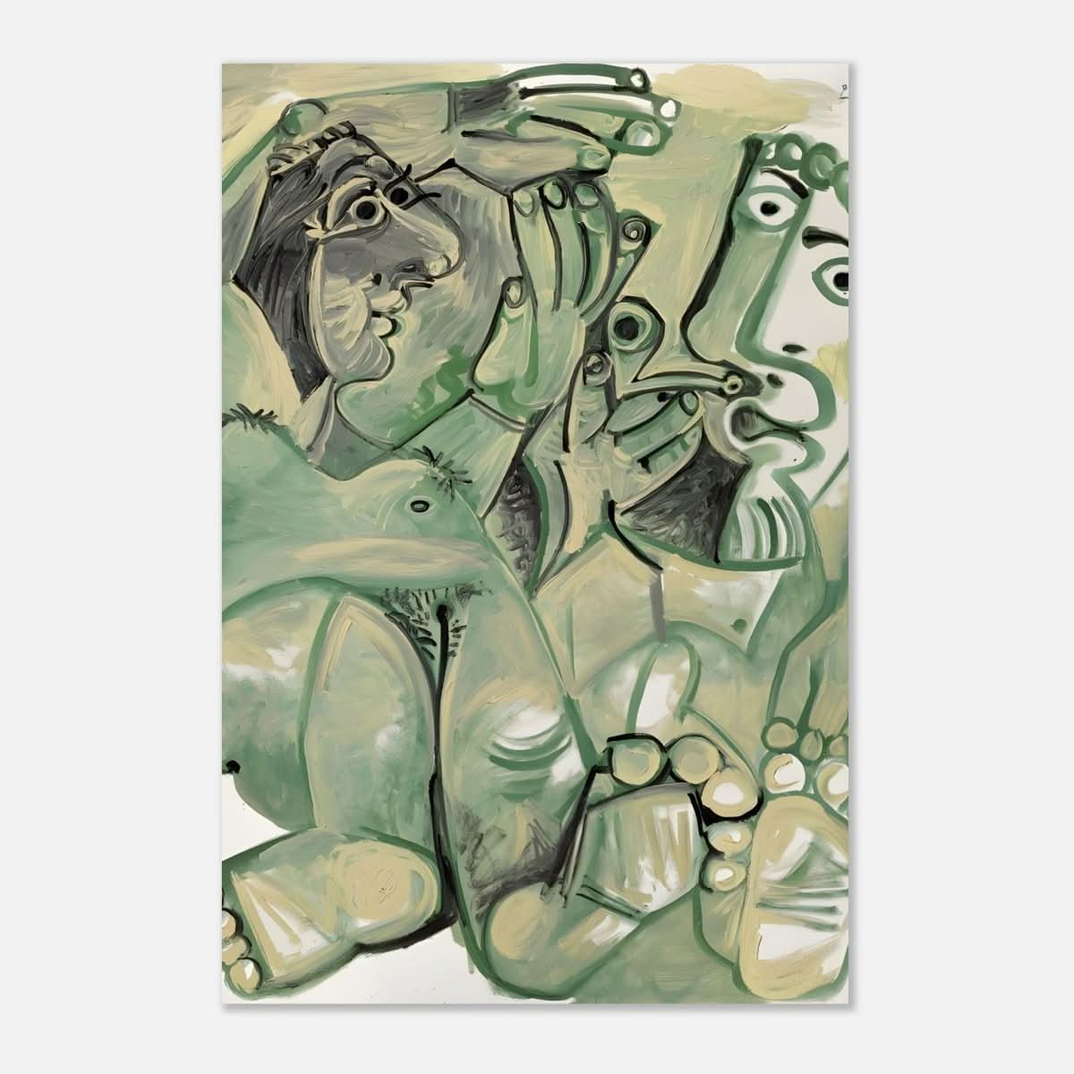 Homme et femme nus by Pablo Picasso 1968 - Aluminum Print - 50x75 cm / 20x30″ - 