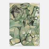 Homme et femme nus by Pablo Picasso 1968 - Aluminum Print - 70x100 cm / 28x40″ - 