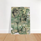 Homme et femme nus by Pablo Picasso 1968 - Brushed Aluminum Print - 70x100 cm / 28x40″ - 