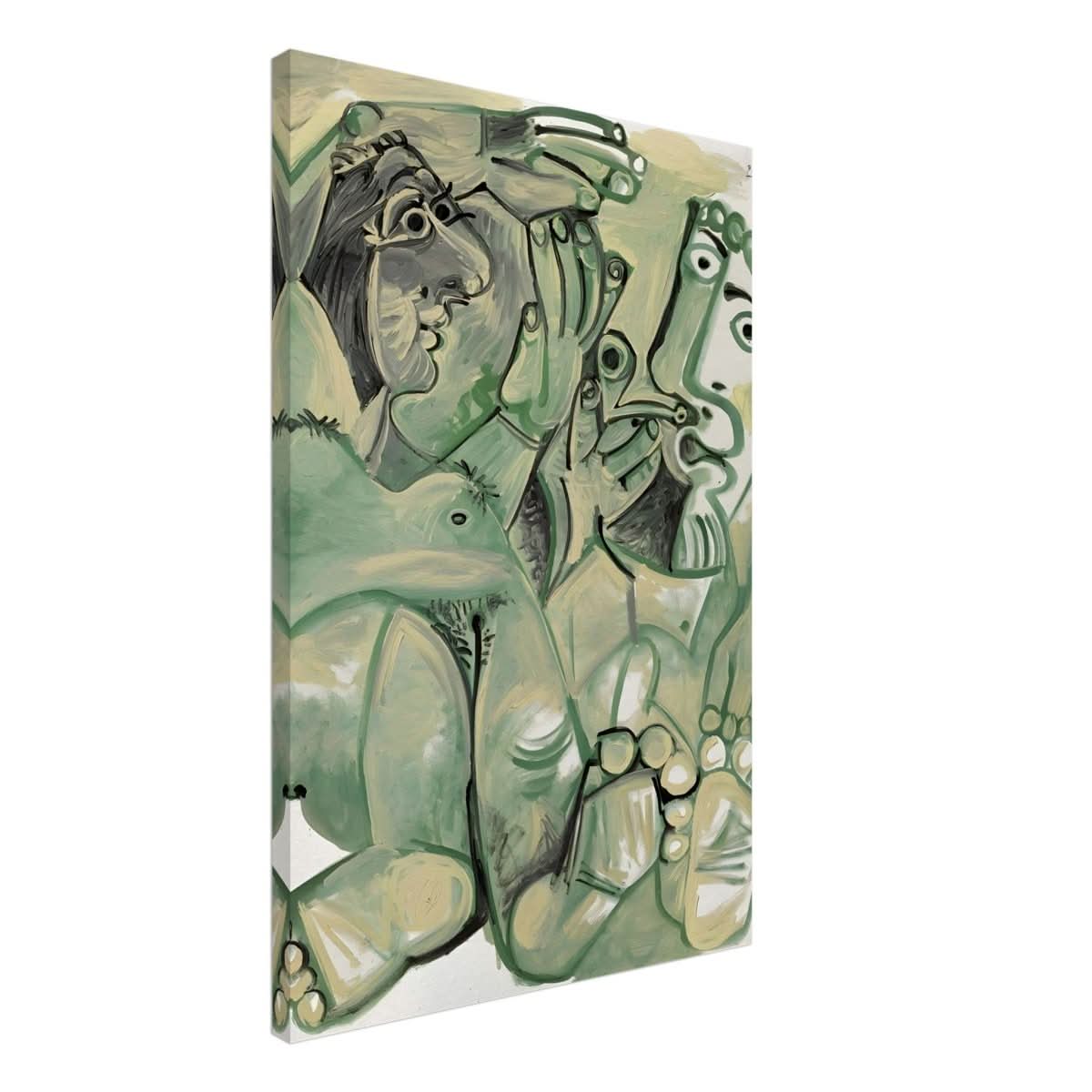 Homme et femme nus by Pablo Picasso 1968 - Canvas - 50x75 cm / 20x30″ - Slim