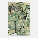 Homme et femme nus by Pablo Picasso 1968 - Aluminum Print - 40x60 cm / 16x24″ - 