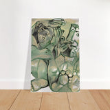 Homme et femme nus by Pablo Picasso 1968 - Brushed Aluminum Print - 30x45 cm / 12x18″ - 
