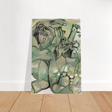 Homme et femme nus by Pablo Picasso 1968 - Brushed Aluminum Print - 50x75 cm / 20x30″ - 