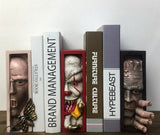 Horror Peeping Human Face Resin Bookend – Creepy Bookshelf Sculpture - A - 