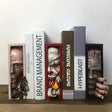 Horror Peeping Human Face Resin Bookend – Creepy Bookshelf Sculpture - A - 