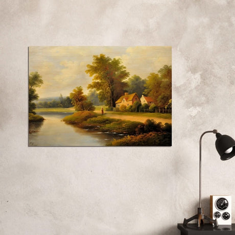 House By The Lake - Wood Prints - 70x100 cm / 28x40″ - 20 mm