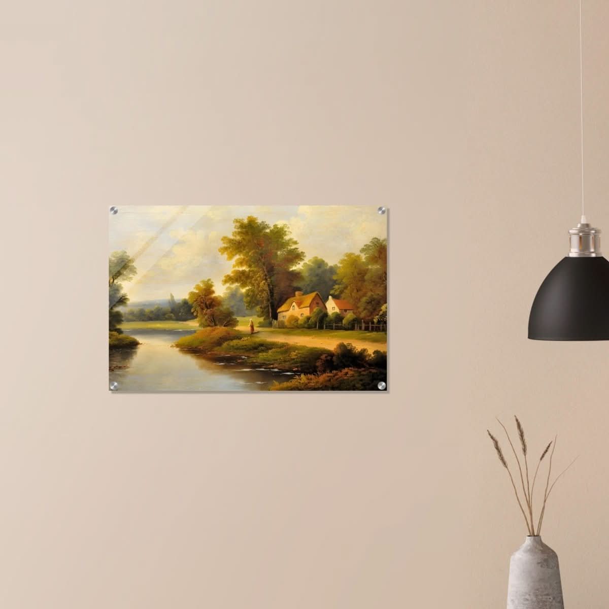 House By The Lake - Acrylic Print - 50x75 cm / 20x30″ - 