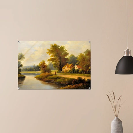House By The Lake - Acrylic Print - 60x90 cm / 24x36″ - 