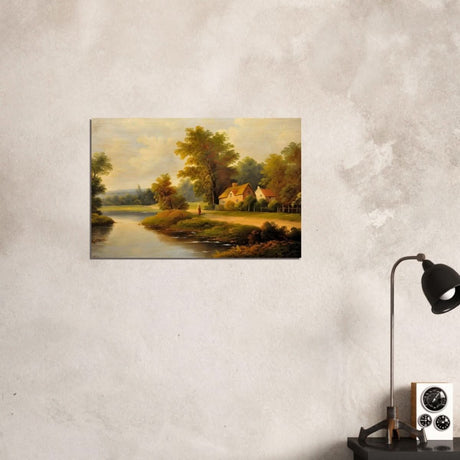 House By The Lake - Wood Prints - 50x75 cm / 20x30″ - 20 mm