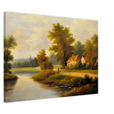 House By The Lake - Canvas - 70x100 cm / 28x40″ - Thick