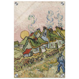 Houses and Figure by Vincent van Gogh | Vintage wall art print - Acrylic Print - 30x45 cm / 12x18″ - 