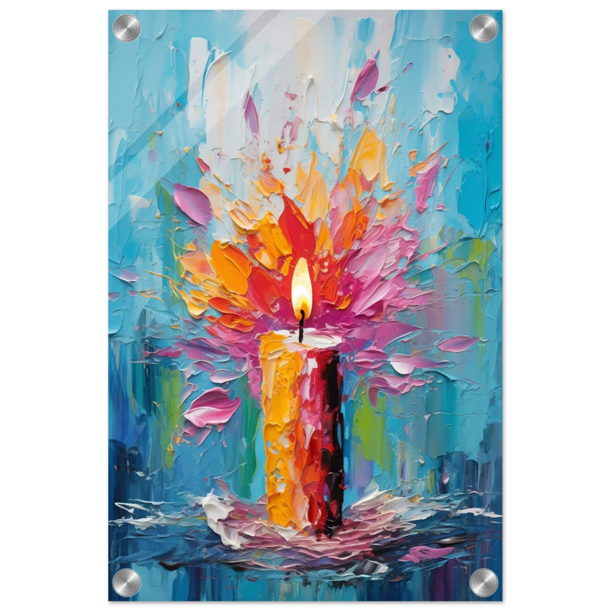 Ignite – Abstract Candle Flame Wall Art Print - Acrylic Print - 30x45 cm / 12x18″ - 