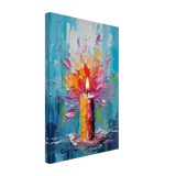 Ignite – Abstract Candle Flame Wall Art Print - Canvas - 30x45 cm / 12x18″ - 