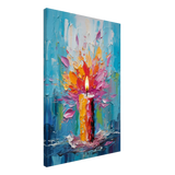 Ignite – Abstract Candle Flame Wall Art Print - Canvas - 50x75 cm / 20x30″ - 