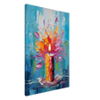 Ignite – Abstract Candle Flame Wall Art Print - Canvas - 60x90 cm / 24x36″ - 