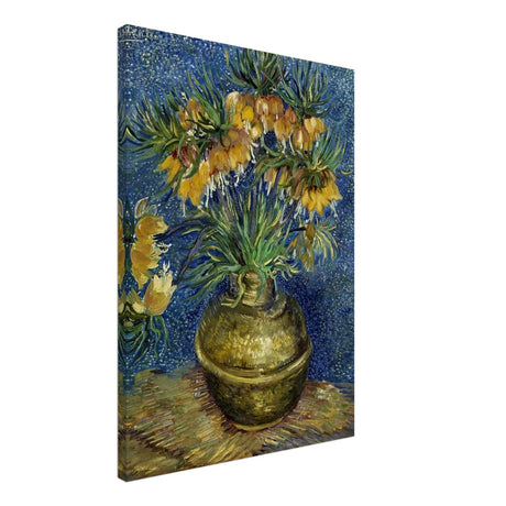 Imperial Fritillaries in a Copper Vase (1887) by Vincent van Gogh | Vintage wall art print - Canvas - 50x70 cm / 20x28″ - 