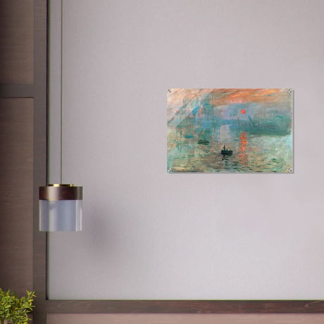 Impression Sunrise by Claude Monet - Acrylic Print - 50x75 cm / 20x30″ - 