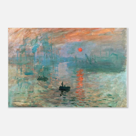 Impression Sunrise by Claude Monet - Aluminum Print - 30x45 cm / 12x18″ - 