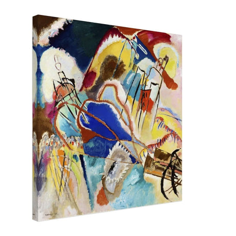 Improvisation No. 30 (1913) by Wassily Kandinsky Abstract Wall art print - Canvas - 60x60 cm / 24x24″ - Thick