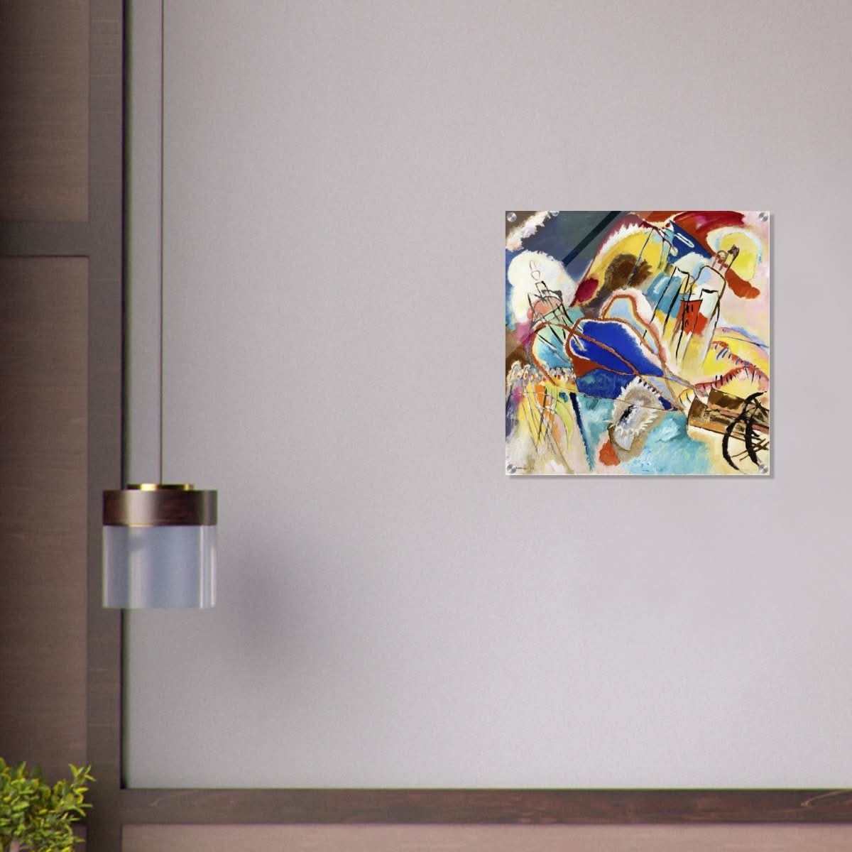Improvisation No. 30 (1913) by Wassily Kandinsky Abstract Wall art print - Acrylic Print - 60x60 cm / 24x24″ - 
