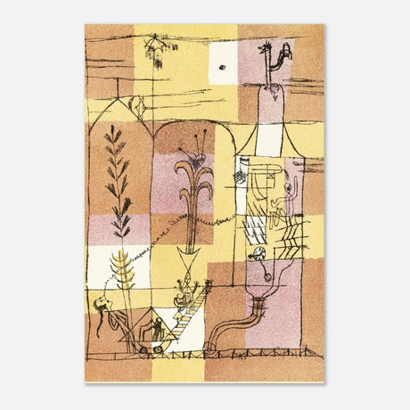 In the Spirit of Hoffmann by Paul Klee - Aluminum Print - 30x45 cm / 12x18″ - 