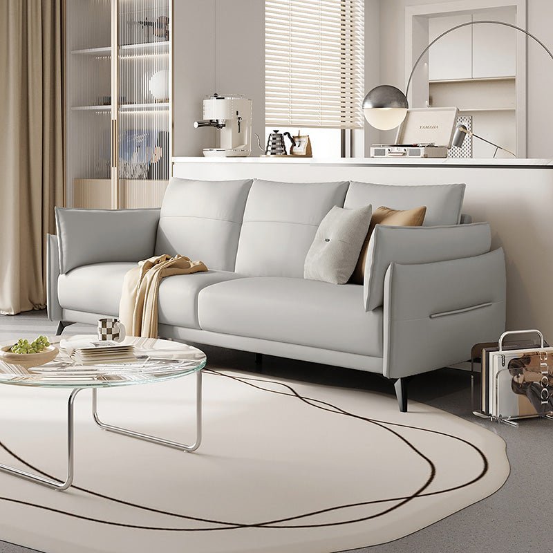 Italian 3 - seater Minimalist Style Sofa - Grey - 